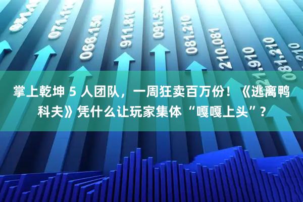 掌上乾坤 5 人团队,一周狂卖百万份!《逃离鸭科夫》凭什么让玩家集体 “嘎嘎上头”?